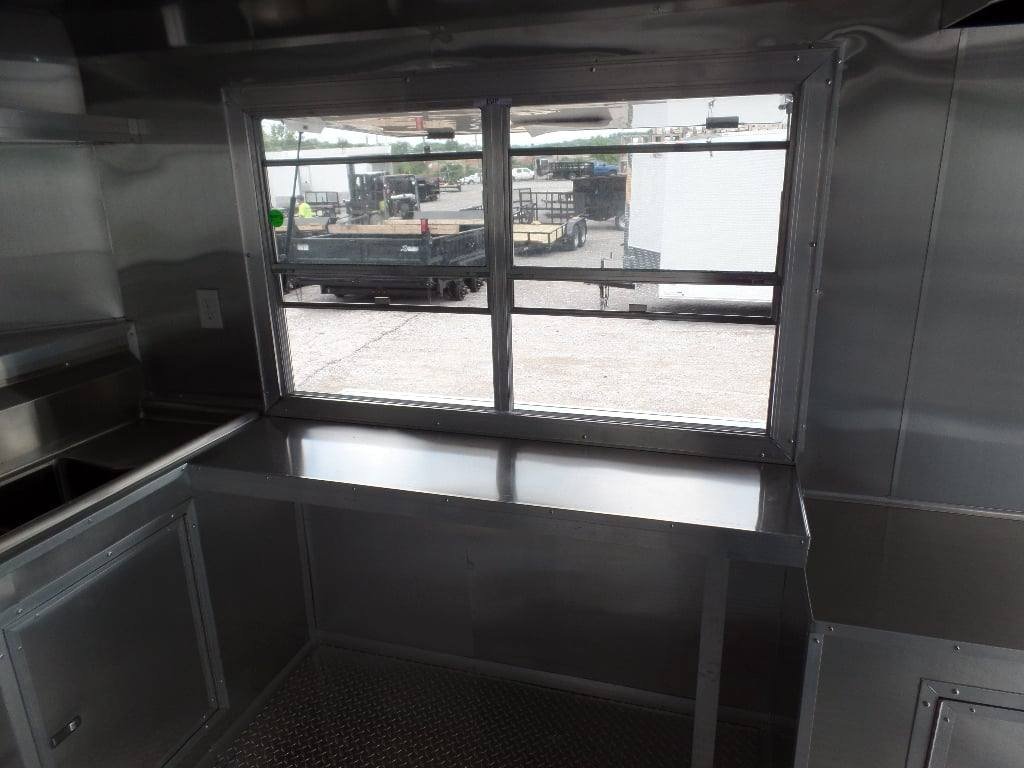 8.5′ x 20′ Concession Trailer Black BBQ Food Event Catering — photo 2