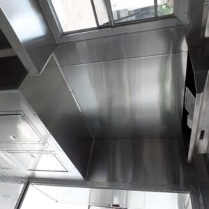 8.5 x 20 black catering trailer BBQ-ready event kitchen - view 14