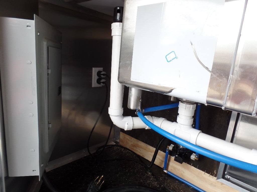 8.5′ x 24′ Food Concession Trailer Charcoal Gray With Appliances — photo 14