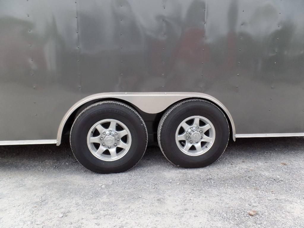 8.5′ x 24′ Food Concession Trailer Charcoal Gray With Appliances — photo 11