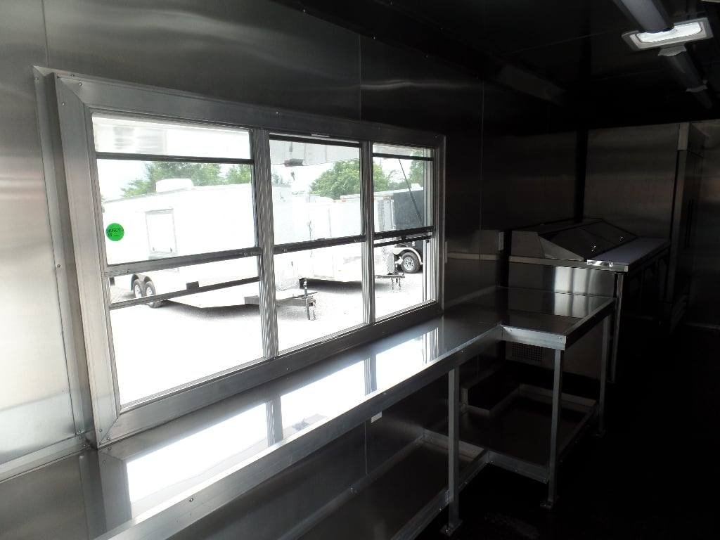 8.5′ x 24′ Food Concession Trailer Charcoal Gray With Appliances — photo 5