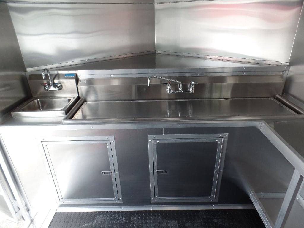 8.5′ x 24′ Food Concession Trailer Charcoal Gray With Appliances — photo 8