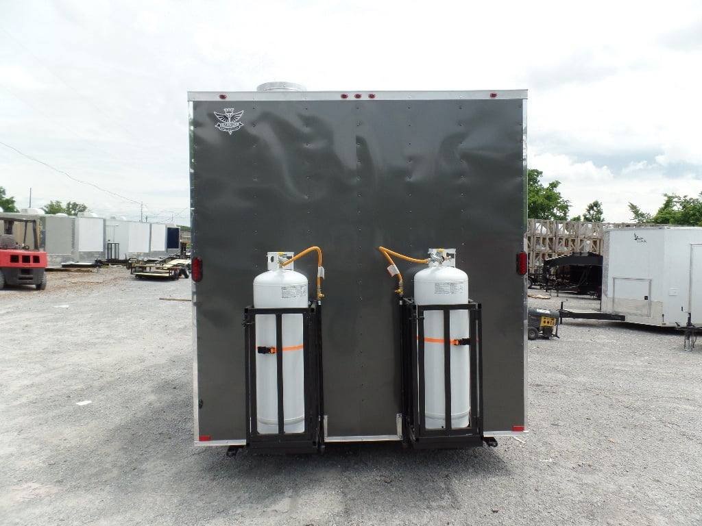 8.5′ x 24′ Food Concession Trailer Charcoal Gray With Appliances — photo 15