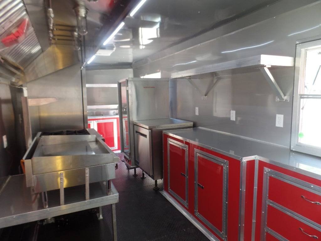 8.5′ x 22′ Red Concessions Food Trailer With Appliances — photo 8