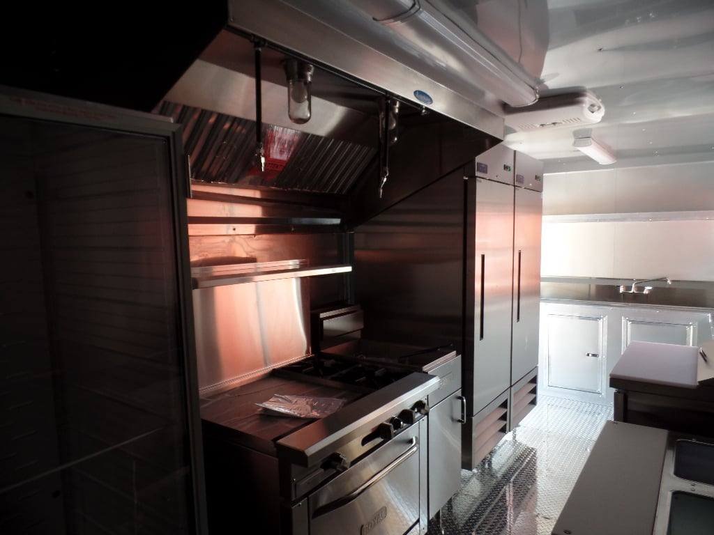 8.5′ x 28′ Concession Red BBQ Food Trailer With Appliances — photo 10