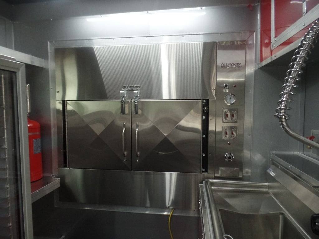 8.5′ x 45′ Red Gooseneck Concession BBQ Food Trailer With Appliances — photo 13