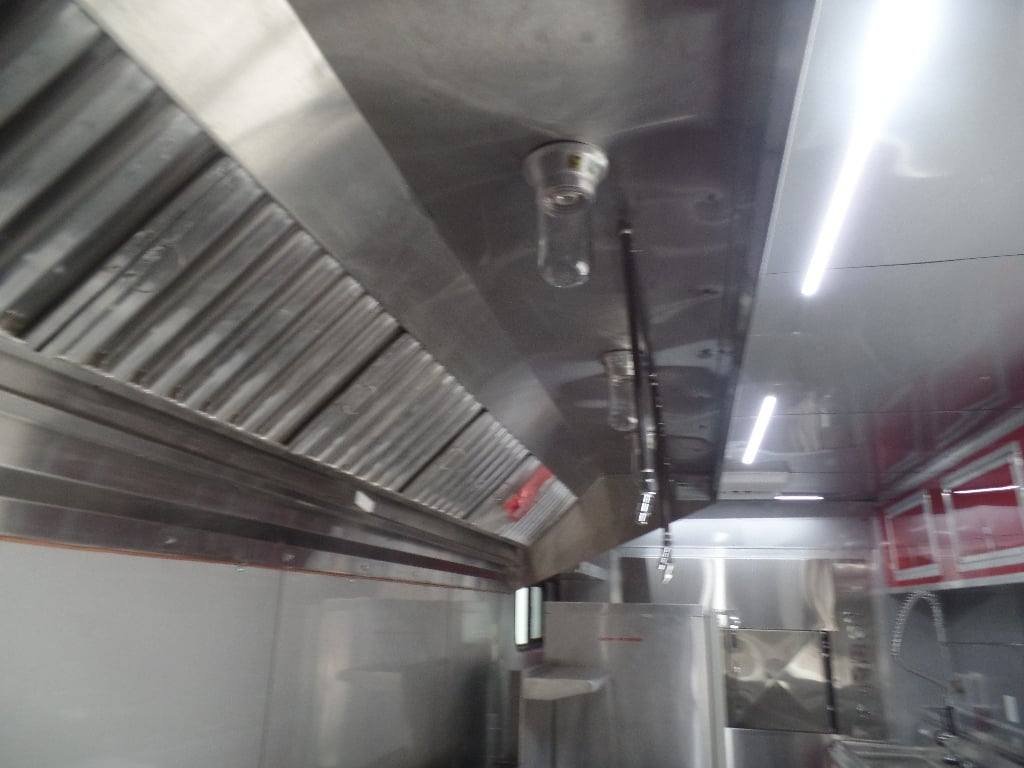 8.5′ x 45′ Red Gooseneck Concession BBQ Food Trailer With Appliances — photo 8