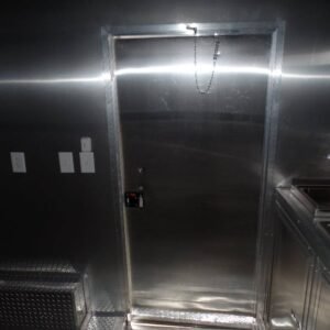 8.5 x 16 white event trailer with oversized 12-foot door - view 7