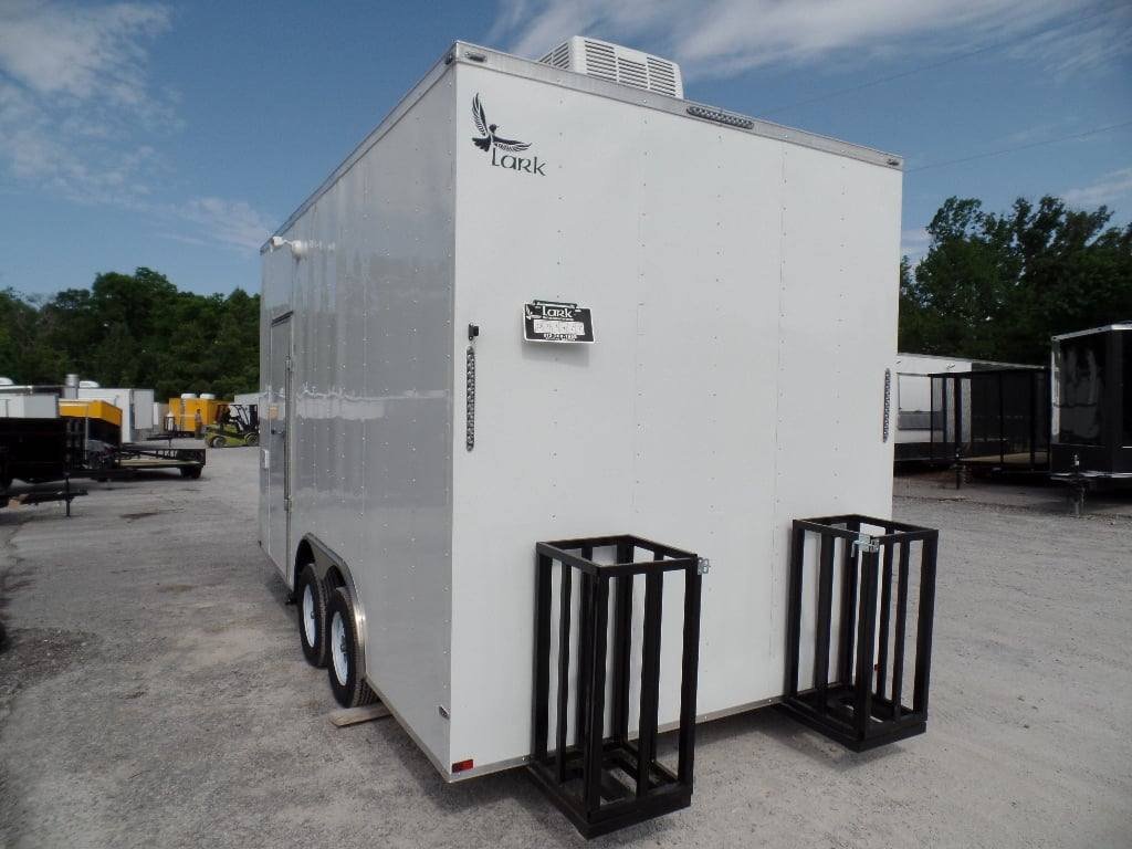8.5′ x 16′ Concession Trailer White Food Event Catering — photo 2