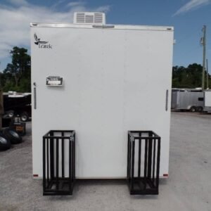 8.5 x 16 white event trailer with oversized 12-foot door - view 15