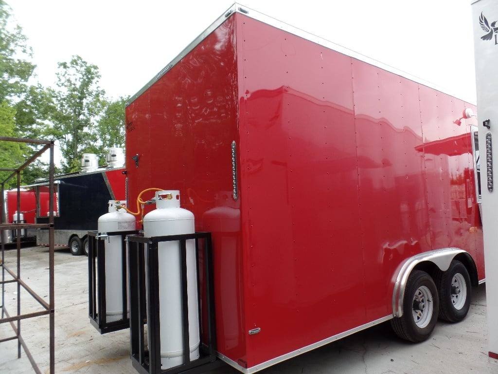 8.5′ x 20′ Concession Food Trailer Red Event Catering — photo 4