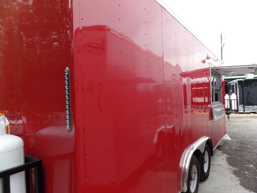 8.5′ x 20′ Concession Food Trailer Red Event Catering — photo 9