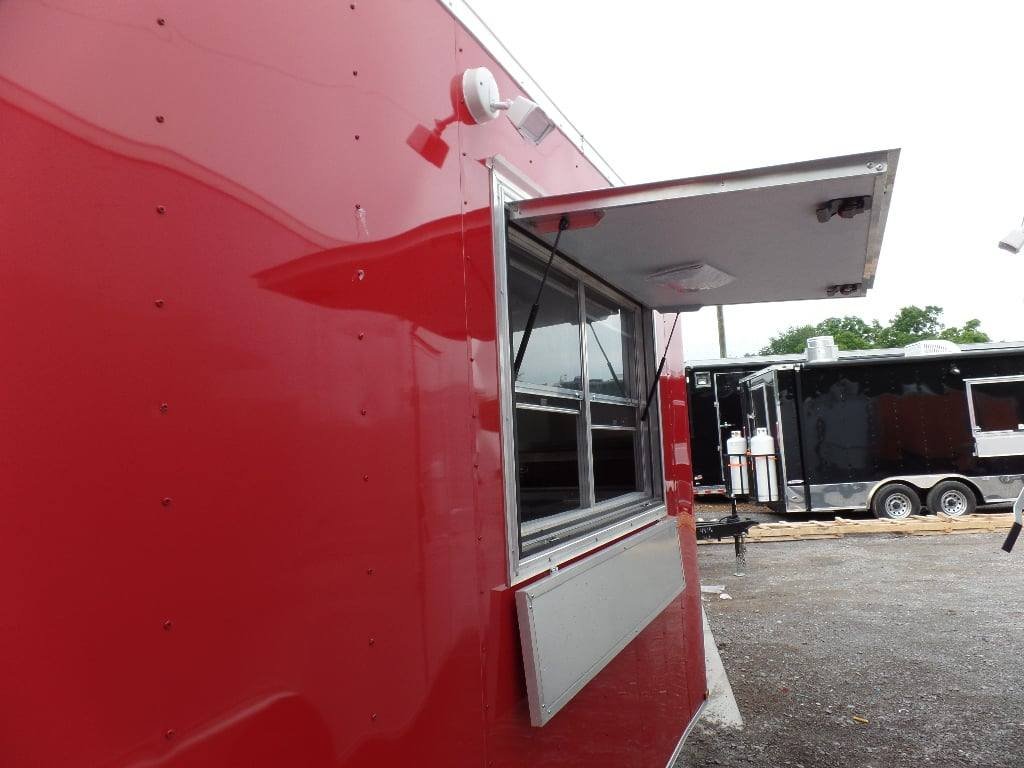 8.5′ x 20′ Concession Food Trailer Red Event Catering — photo 13