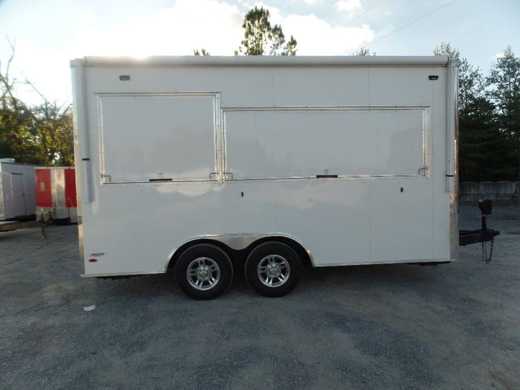 8.5′ x 16′ White Snow Cone Concession Food Trailer — photo 9