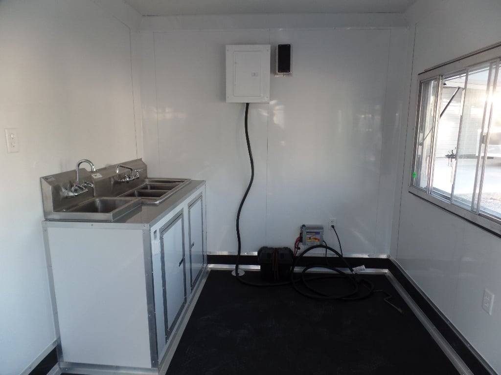 8.5′ x 16′ White Snow Cone Concession Food Trailer — photo 7