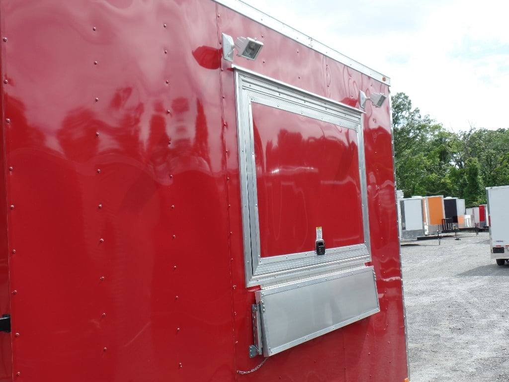 8.5′ x 22′ Red Concession BBQ Food Event Catering Trailer — photo 11