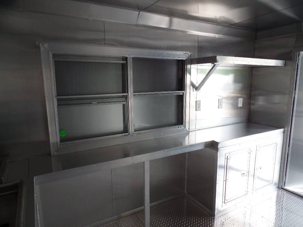 8.5′ x 22′ Red Concession BBQ Food Event Catering Trailer — photo 13