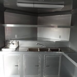 8.5 x 12 white concession trailer with bright exterior - view 13
