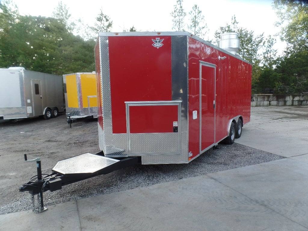 8.5′ x 20′ Red Concession Food Trailer With Appliances — photo 11