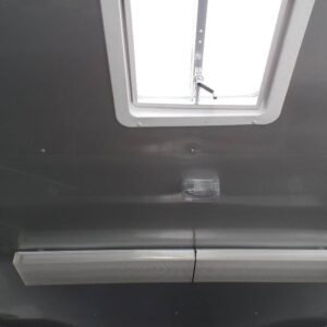 8.5 x 22 Victory Red Trailer with 8-foot window and full-length awning - view 3