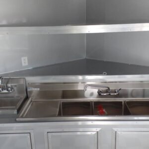 8.5 x 22 Victory Red Trailer with 8-foot window and full-length awning - view 8