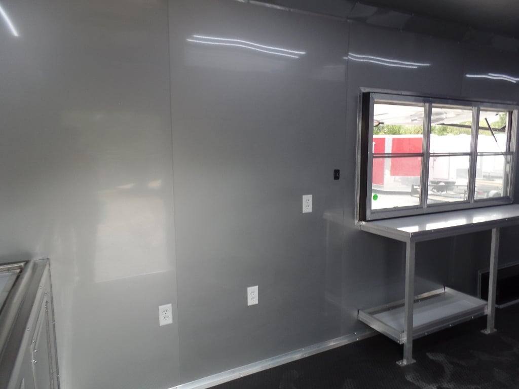 8.5′ x 30′ Black Pizza Concession Food Trailer — photo 6