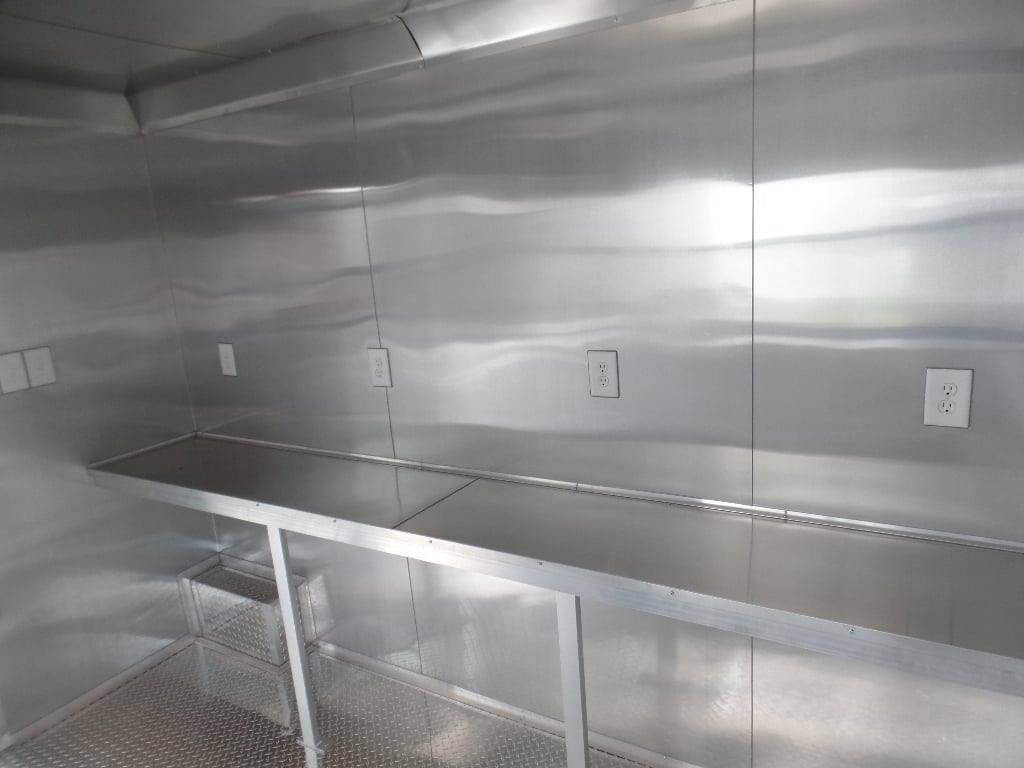 8.5′ x 22′ Concession Trailer White BBQ Food Event Catering — photo 10