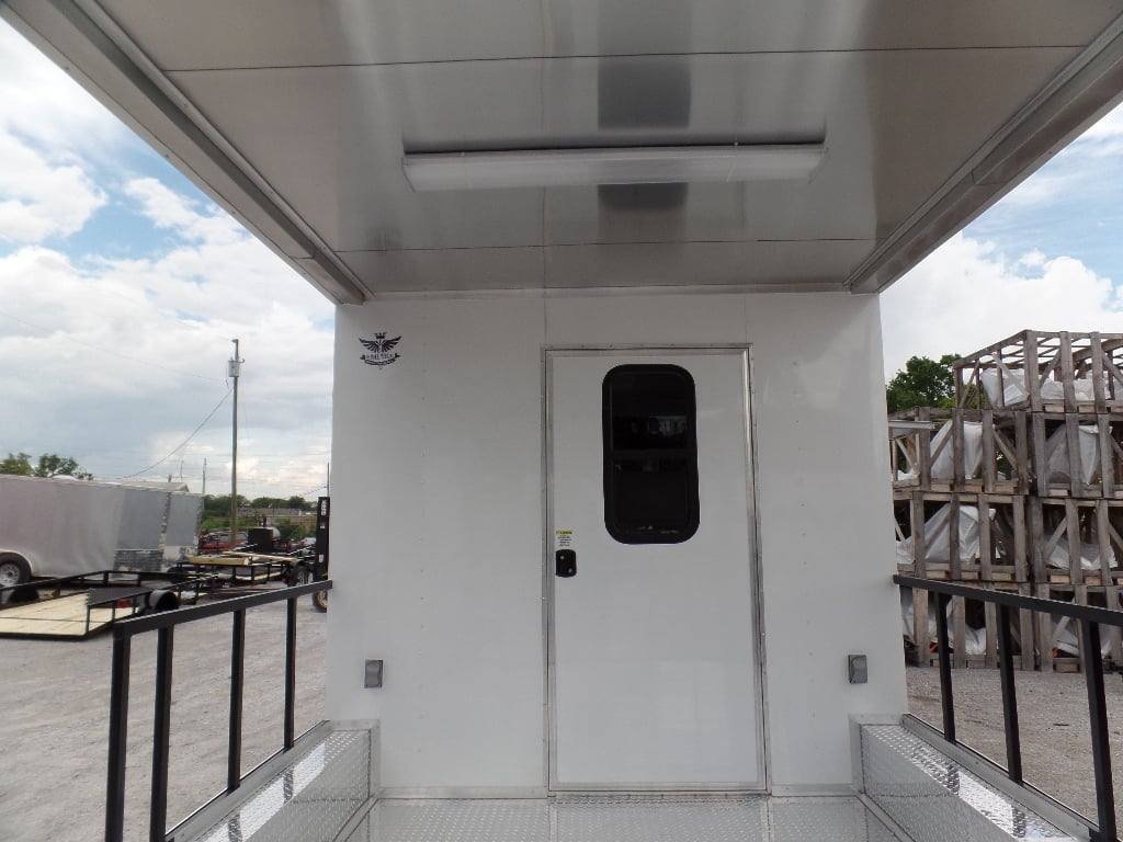 8.5′ x 22′ Concession Trailer White BBQ Food Event Catering — photo 13