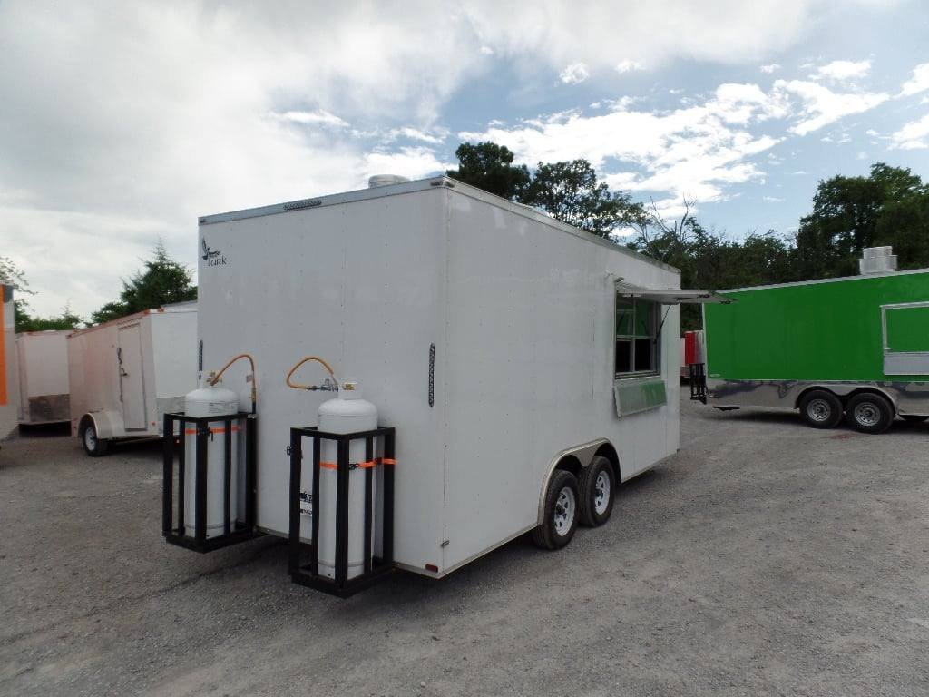 8.5′ x 18′ Concession Food White Trailer With Appliances — photo 10