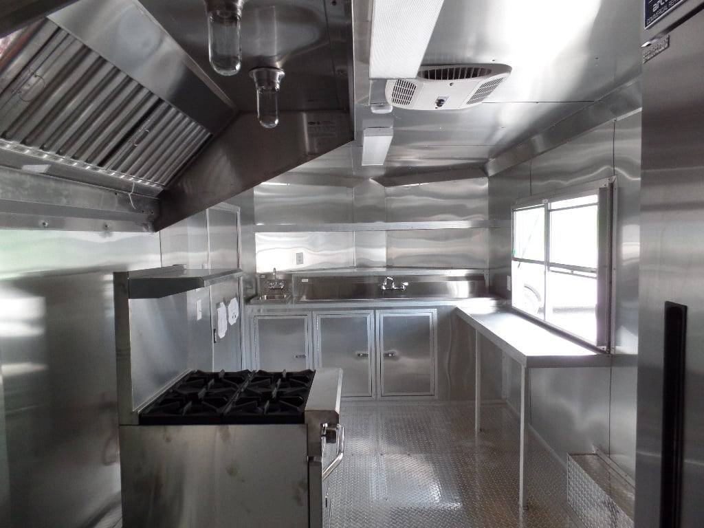 8.5′ x 18′ Concession Food White Trailer With Appliances — photo 3