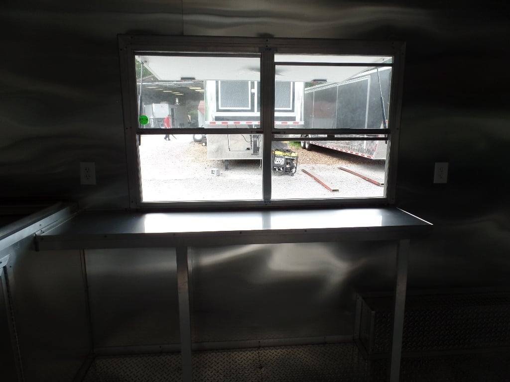 8.5′ x 18′ Concession Food White Trailer With Appliances — photo 4