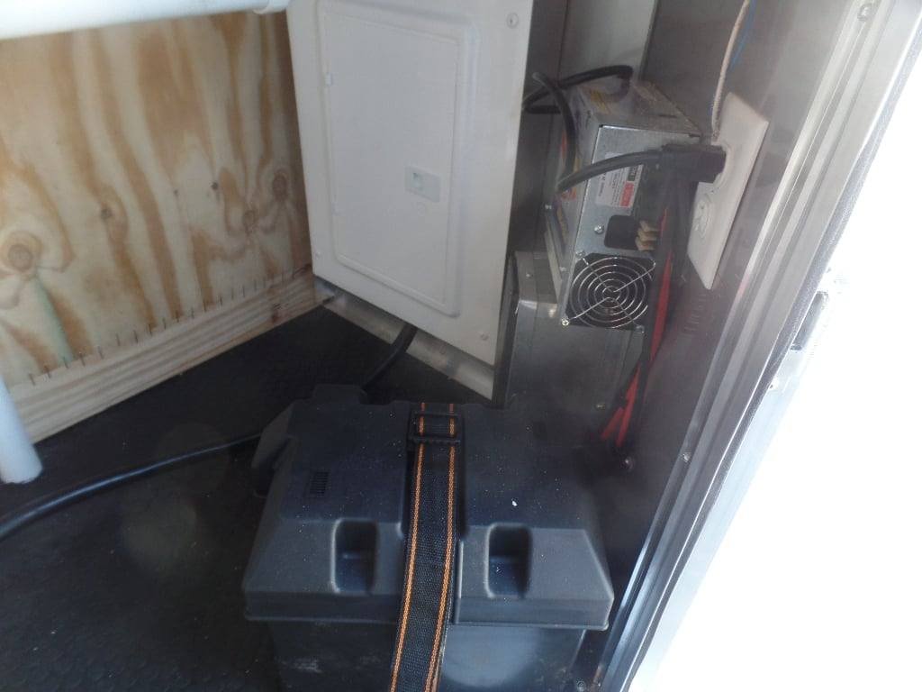 8.5′ x 26′ Black BBQ Porch Concession Trailer — photo 13