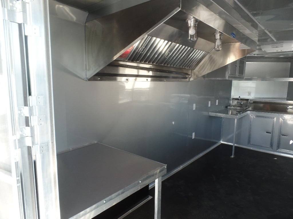 8.5′ x 26′ Black BBQ Porch Concession Trailer — photo 3