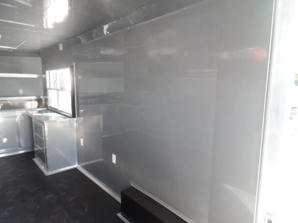 8.5′ x 26′ Black BBQ Porch Concession Trailer — photo 7