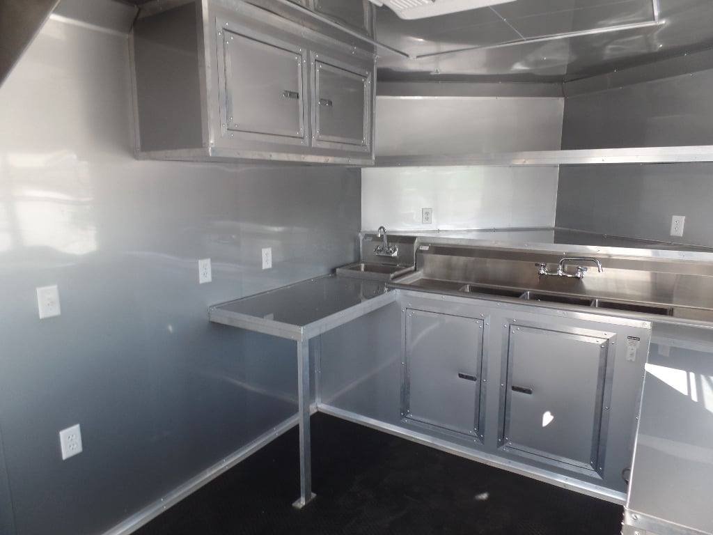 8.5′ x 26′ Black BBQ Porch Concession Trailer — photo 11