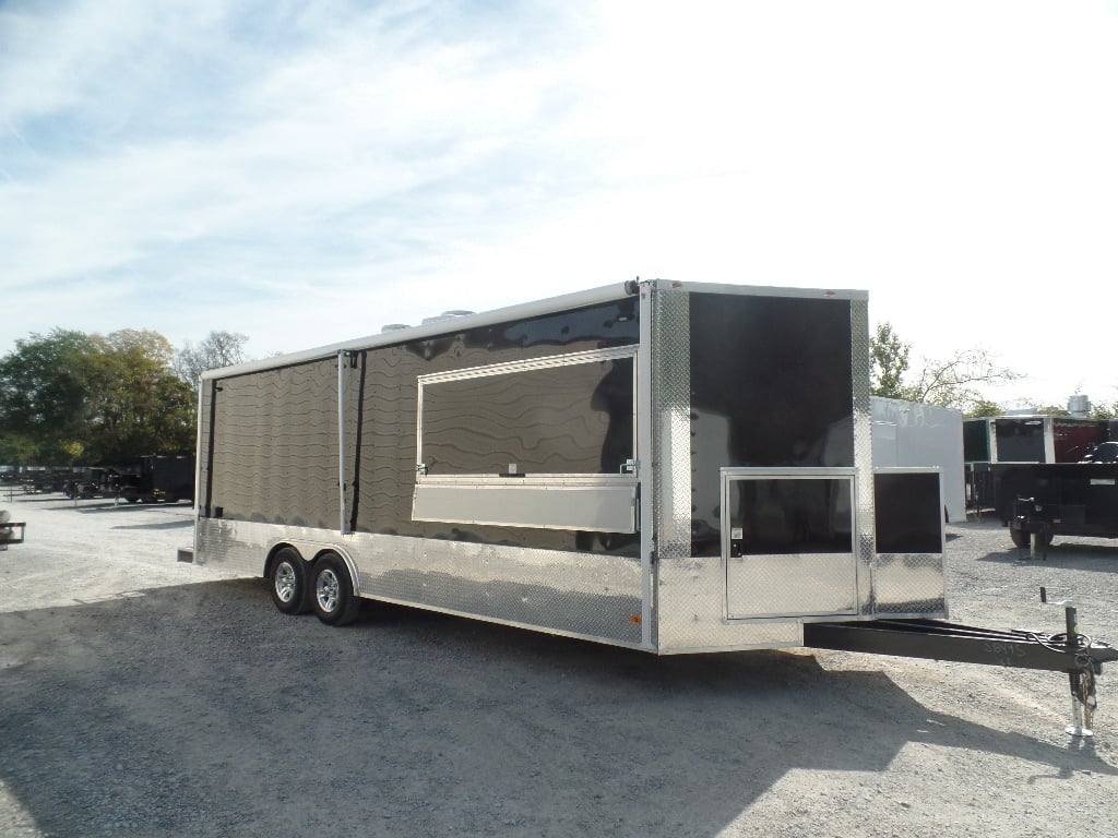 8.5′ x 24′ Black Event Concession Food Trailer — photo 10