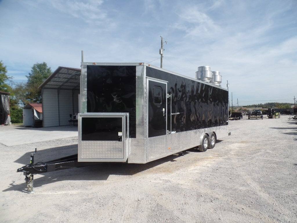 8.5′ x 24′ Black Event Concession Food Trailer — photo 12