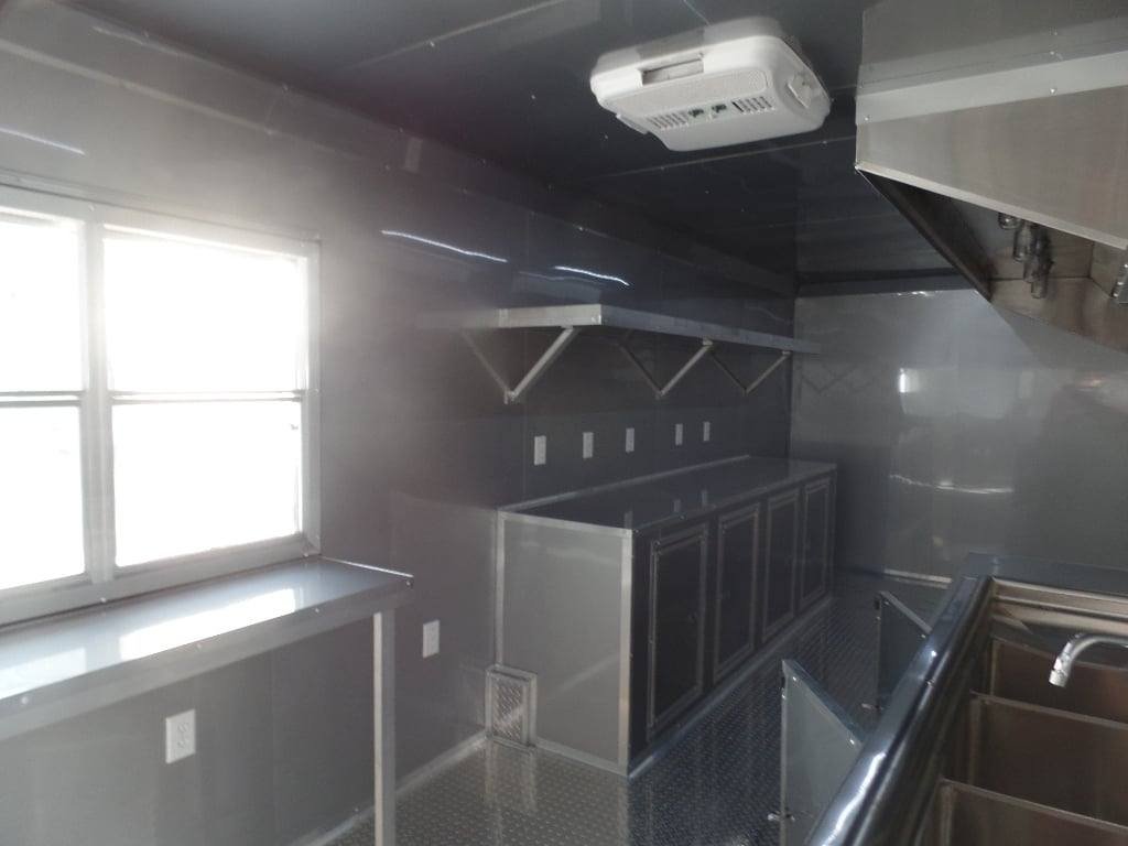 8.5′ x 24′ Black Event Concession Food Trailer — photo 2