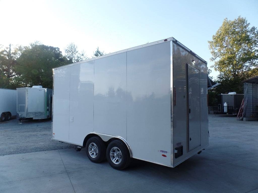 8.5′ x 16′ White Snow Cone Concession Food Trailer — photo 9