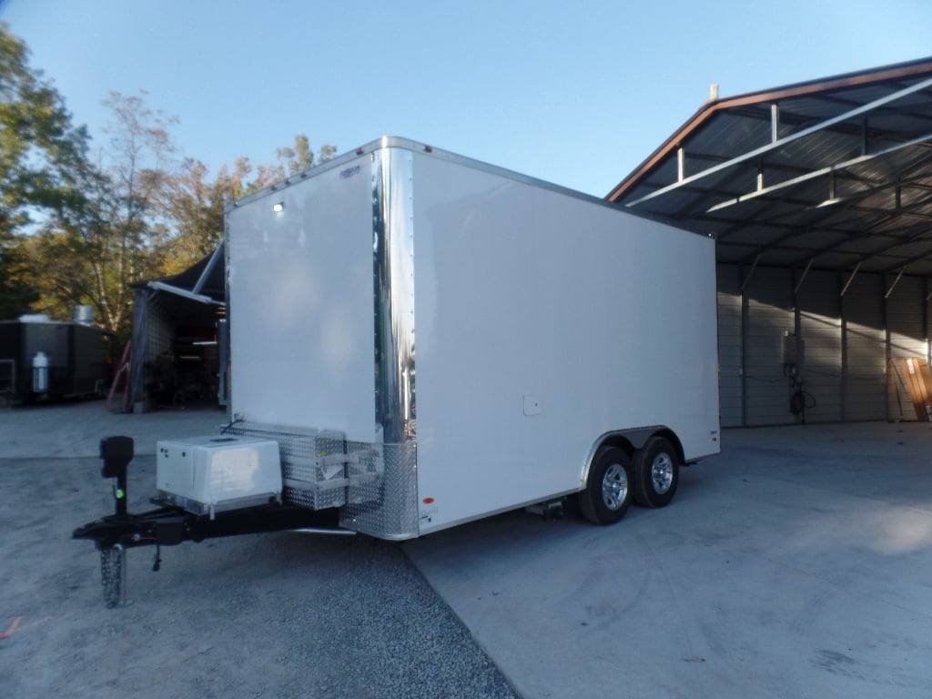 8.5′ x 16′ White Snow Cone Concession Food Trailer — photo 12