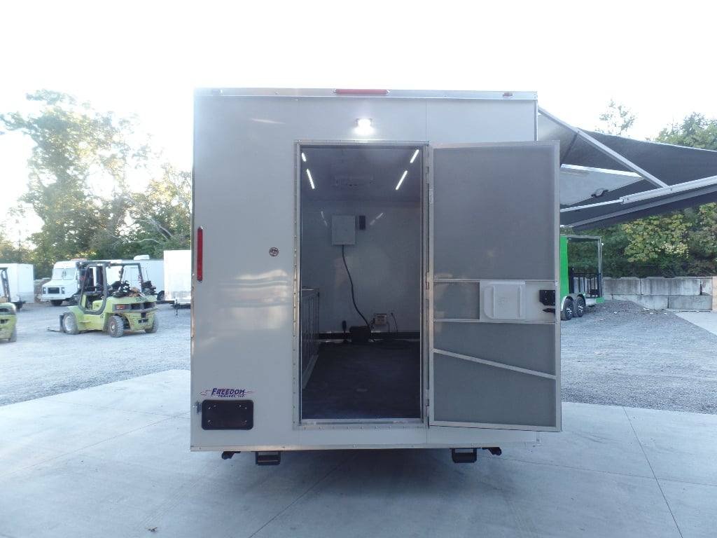 8.5′ x 16′ White Snow Cone Concession Food Trailer — photo 3