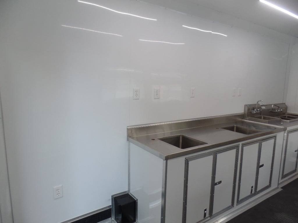 8.5′ x 16′ White Snow Cone Concession Food Trailer — photo 11