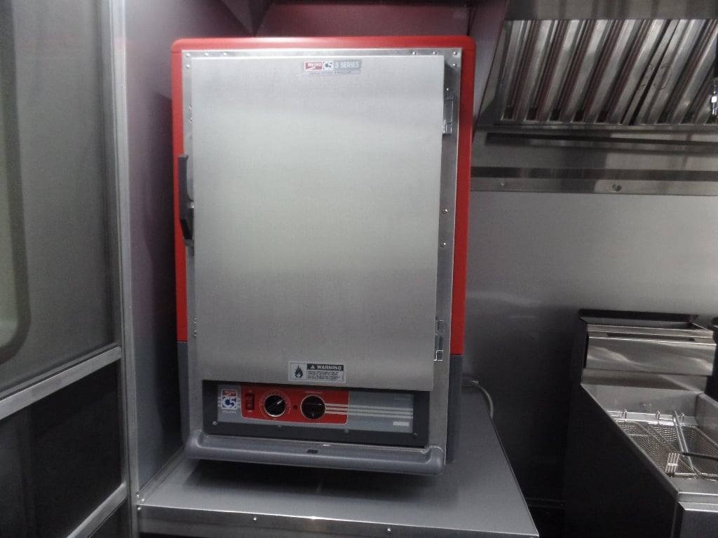 8.5′ x 26′ Black Porch Style Concession Food Trailer With Appliances — photo 13