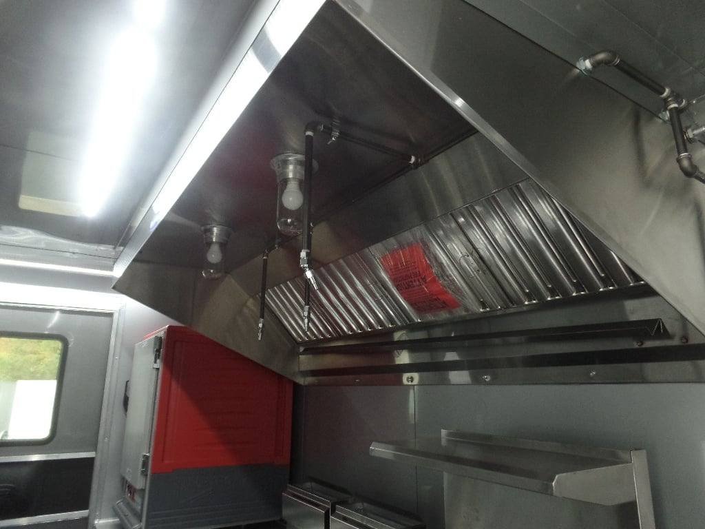 8.5′ x 26′ Black Porch Style Concession Food Trailer With Appliances — photo 8