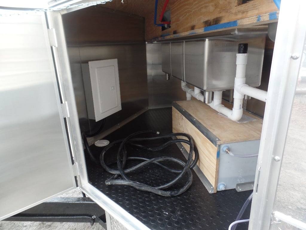8.5′ x 20′ White Event Food Catering Concession Trailer With Appliances — photo 12