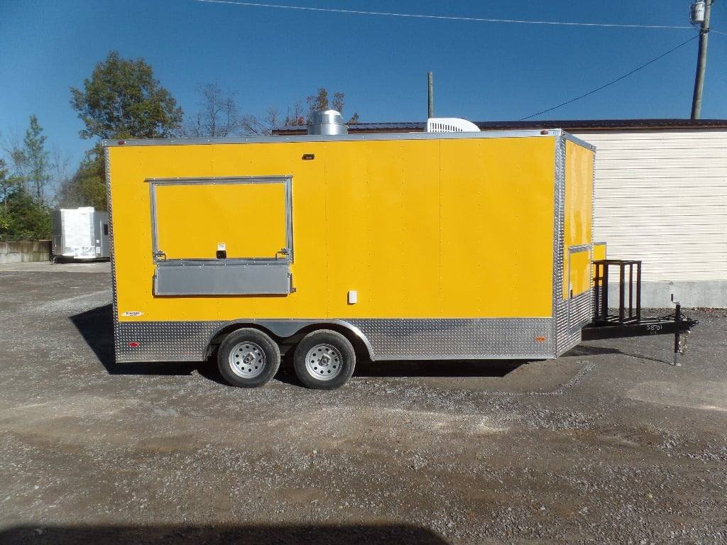 8.5′ x 16′ Yellow Event Concession Food Trailer — photo 5
