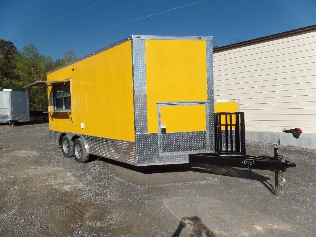 8.5′ x 16′ Yellow Event Concession Food Trailer — photo 7