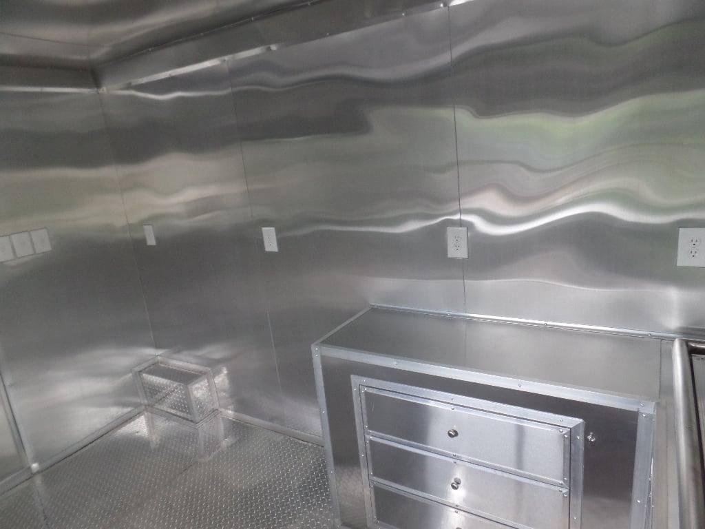 8.5′ x 22′ Concession Food Trailer Black BBQ Event — photo 10