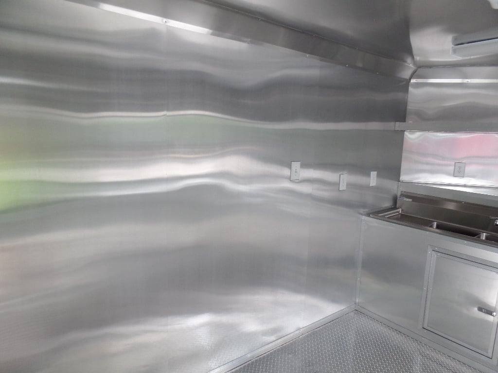 8.5′ x 22′ Concession Trailer Charcoal Grey BBQ Food — photo 3