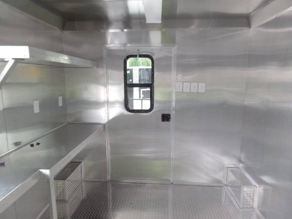 8.5′ x 22′ Concession Trailer Charcoal Grey BBQ Food — photo 15